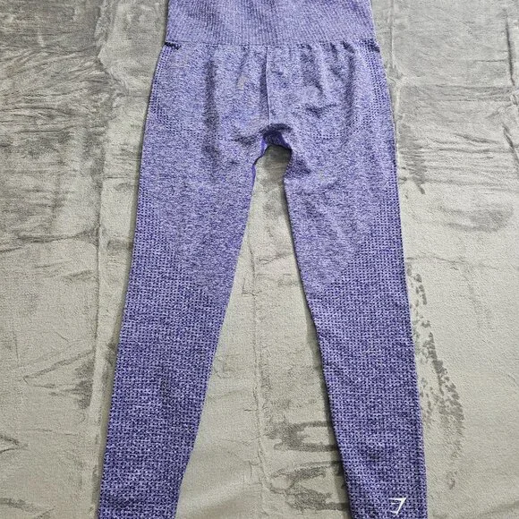 Gymshark Women's Vital Seamless Leggings Size M in Purple‎ Marl Activewear - Picture 4 of 4